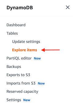 Console Menu Item Explorer