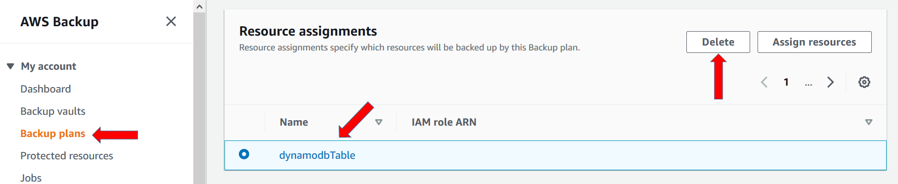 Backup Plan Delete 2