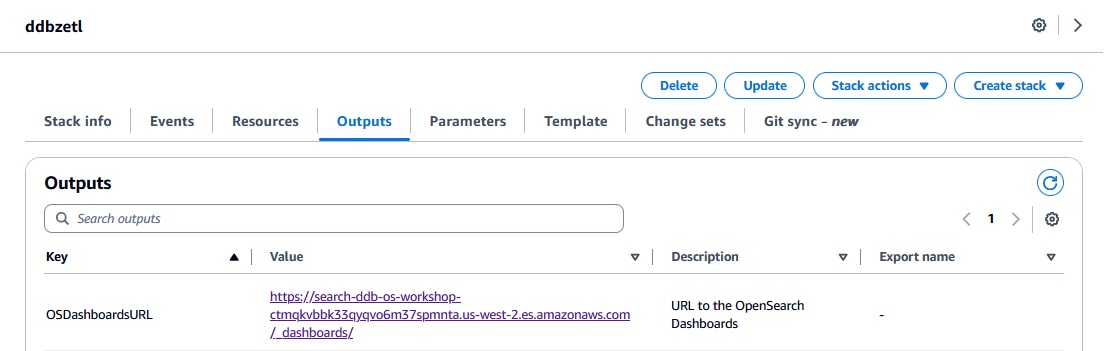 CloudFormation Outputs