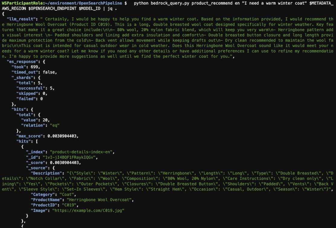 Query results