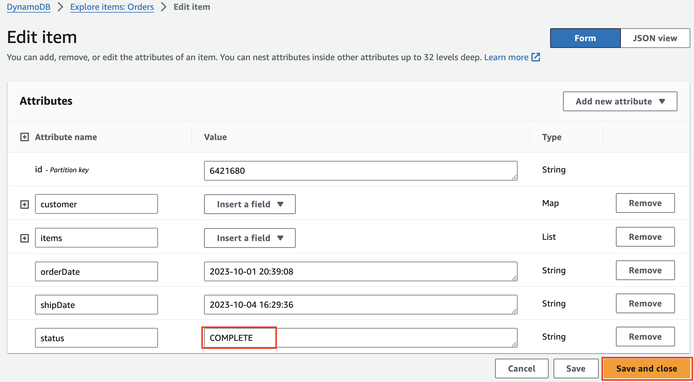 AWS Lambda function console